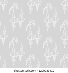 floral seamless pattern with flowers