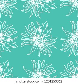 floral seamless pattern with flowers