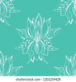floral seamless pattern with flowers