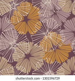 Floral seamless pattern with flowers.