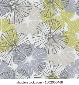 Floral seamless pattern with flowers.