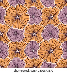 Floral seamless pattern with flowers.