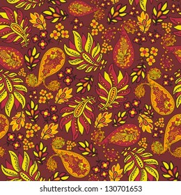 Floral seamless pattern with flowers