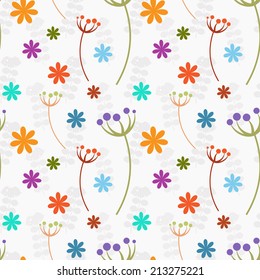 Floral seamless pattern. Seamless pattern with flowers.