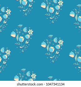 floral seamless pattern flowers, background, ditsy