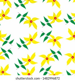 Floral Seamless Pattern. Flowers Background. 