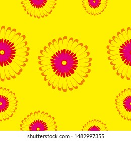 Floral Seamless Pattern. Flowers Background