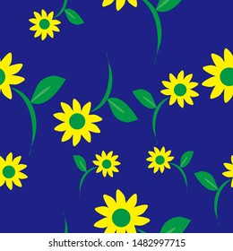 Floral Seamless Pattern. Flowers Background