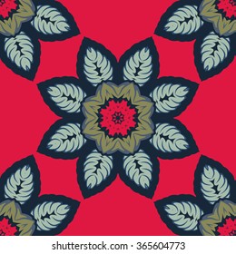 Floral seamless pattern, flowers background