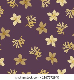 Floral seamless pattern of flowers  Bidens