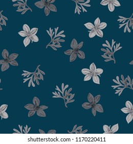 Floral seamless pattern of flowers  Bidens