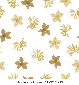 Floral seamless pattern of flowers  Bidens