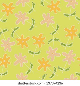 Floral seamless pattern with flowers. Endless floral texture for textile.