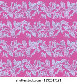 Floral seamless pattern. Flowers illustration