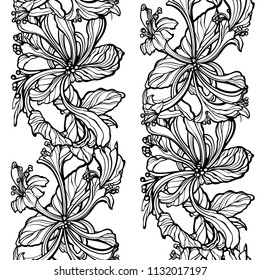 Floral seamless pattern. Flowers illustration