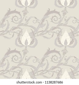 Floral seamless pattern. Flowers illustration