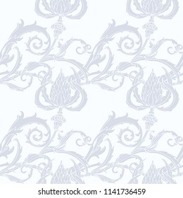 Floral seamless pattern. Flowers illustration
