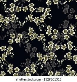 Floral seamless pattern. Flowers illustration
