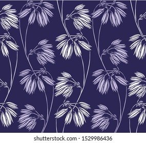 Floral seamless pattern. Flowers illustration