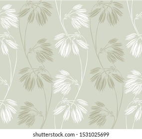 Floral seamless pattern. Flowers illustration