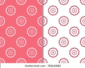 floral seamless pattern with flowers and leaves