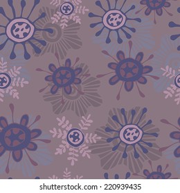 Floral seamless pattern with flowers. Ornate floral seamless texture, web page background, surface textures. 