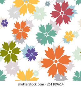 Floral seamless pattern with flowers. Seamless stylish colorful pattern