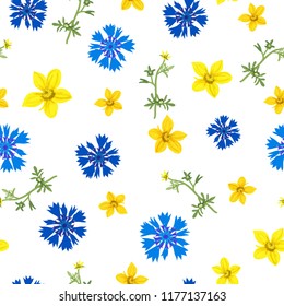 Floral seamless pattern flowers, vector background illustration.