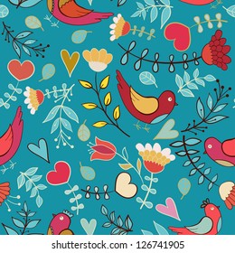 floral seamless pattern flowers. Wallpaper, web page, fabric