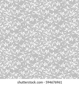 Floral seamless pattern. Flowery lace background for fabric, wrapping and wallpaper.