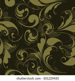 Floral seamless pattern. Flowery ornament for decorating fabrics, Wallpaper, packaging, wrapping.