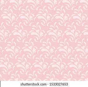 Floral seamless pattern. Flowery tile for fabric and paper. Fashionable design for textiles, papers and wallpapers. Pink background