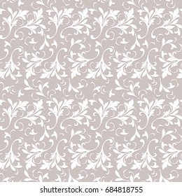Floral seamless pattern. Flowery tile for fabric and paper. Fashionable design for textiles, wrapping, papers and wallpapers. 