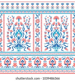 Floral seamless pattern in folk style