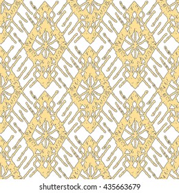Floral seamless pattern with a fringe border knitted or woven macrame in boho style, oriental pattern, pattern bohemian, bohemian style, boho style, knitting, crochet pattern.
