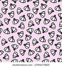 Floral seamless pattern with garden flowers. Abstract design of leaves and flowers. Design of blossom and leaves made for fabric, textile or wallpaper, wrapping paper, scrapbook.