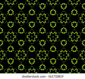 floral seamless pattern. geometrical ornament. vector illustration for design invitation, background, wallpaper, fabric, decor