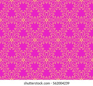 floral seamless pattern. geometrical ornament. vector illustration for design invitation, background, wallpaper, fabric, decor