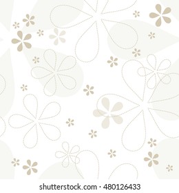 Floral seamless pattern, Graphic design element.