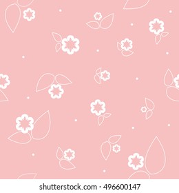 Floral seamless pattern. Graphic design element. For greeting cards, backgrounds, web design, decorative paper, textile.