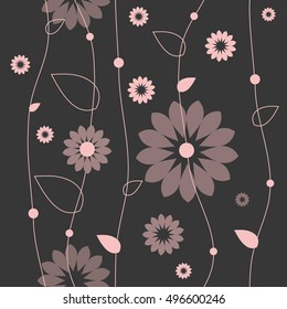 Patrón floral sin fisuras. Elemento de diseño gráfico. Para tarjetas de felicitación, fondos, diseño web, papel decorativo, textil.