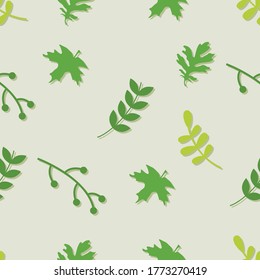 patrón floral sin soldadura con hojas verdes