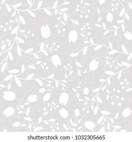 Floral Seamless Pattern. Hand drawn endless vector background, elegant illustration. Can be used for wallpaper, website background, textile, greeting cards, wedding invitation, wrapping, books, print