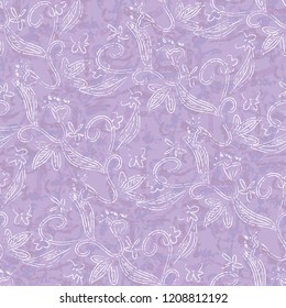 Floral Seamless Pattern. Hand drawn Background. Vector Illustration.