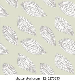 Floral seamless pattern hand drawn design element stock vector illustration for web, for print, for fabric print, for wallpaper, for wrapping paper