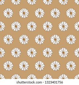 Floral seamless pattern with hand drawn  flowers for textile, wallpapers, gift wrap and scrapbook. Vector illustration.