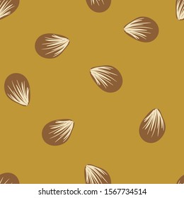 floral seamless pattern with hand drawn petals . Creative floral texture for fabric, wrapping, textile, wallpaper, apparel. Vector illustration