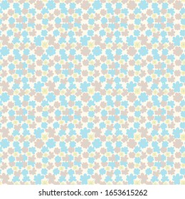 Blumenmuster Nahtlose Muster mit handgezeichnet blühenden Blumen. Vektorillustration Grußkarten, Poster, Hintergrund. Vektorillustration Retro-Illustration mit pastellfarbenen Blättern. schlichte Blumenschmuck