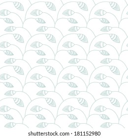 Floral seamless pattern. Hand drawn repeating texture