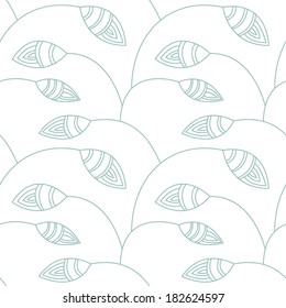 Floral seamless pattern. Hand drawn repeating texture